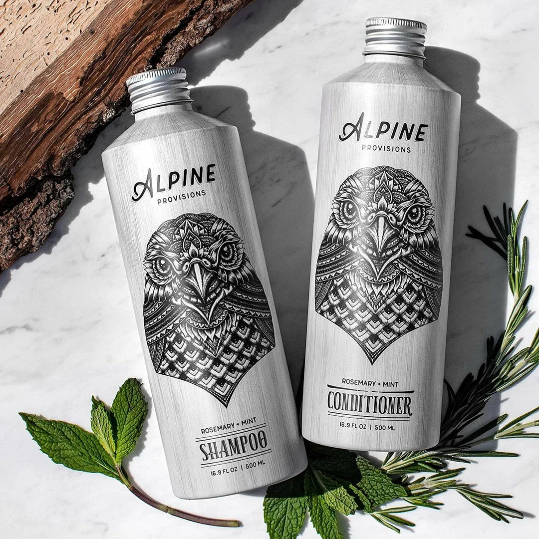 New 🥰 ALPINE PROVISIONS Soaps & Lotions Alpine Shampoo - Rosemary + Mint, 16.9oz (Plastic Free) ✔️ 4 ALPINE PROVISIONS Soaps & Lotions Alpine Shampoo - Rosemary + Mint, 16.9oz (Plastic Free)
