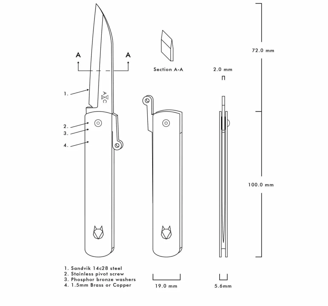 Wholesale π€© Andersson & Copra Urban Husky Friction Folder Knife Copper (2.9" Stonewash) β€οΈ 5 Andersson & Copra Urban Husky Friction Folder Knife Copper (2.9" Stonewash)