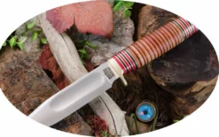 BARK RIVER KNIVES Bark River Canoe Knife CruWear Hellfire Maple Burl (USA)