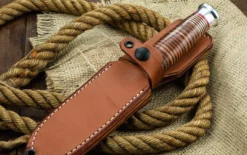 BARK RIVER KNIVES Bark River Canoe Knife CruWear Hellfire Maple Burl (USA)