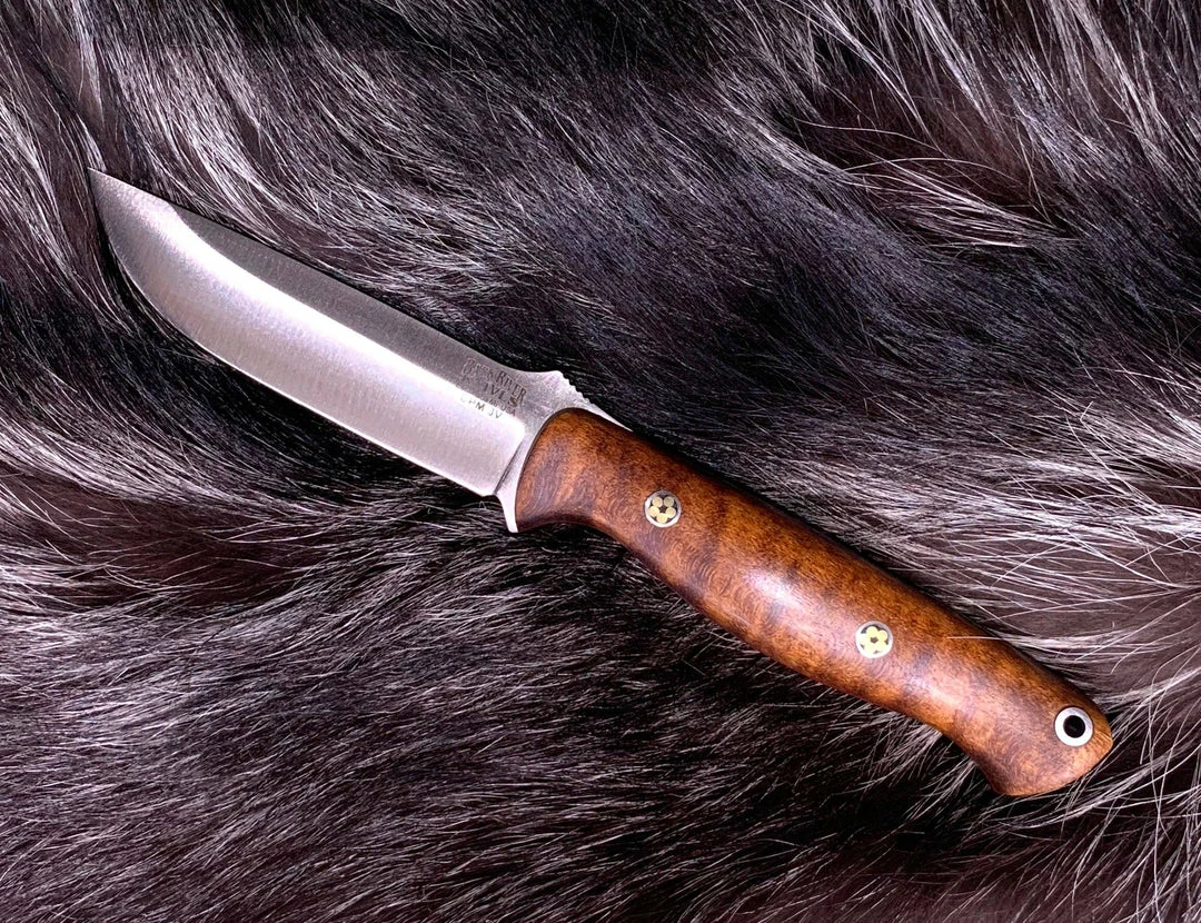 Best Pirce π BARK RIVER KNIVES Bark River Gunny CPM 3V Dark Curly Maple, Red Liners, Mosaic Pins β¨ 3 BARK RIVER KNIVES Bark River Gunny CPM 3V Dark Curly Maple, Red Liners, Mosaic Pins