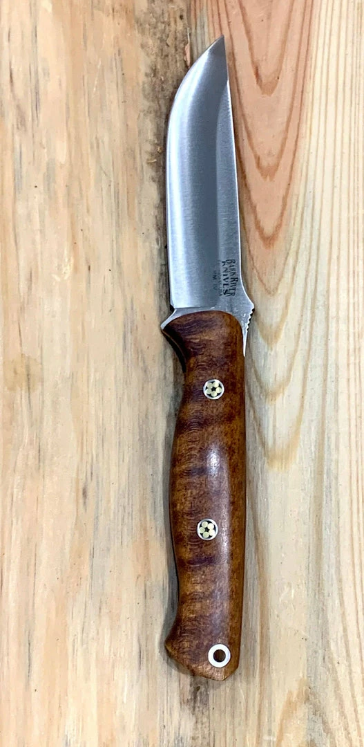 Best Pirce π BARK RIVER KNIVES Bark River Gunny CPM 3V Dark Curly Maple, Red Liners, Mosaic Pins β¨ 4 BARK RIVER KNIVES Bark River Gunny CPM 3V Dark Curly Maple, Red Liners, Mosaic Pins