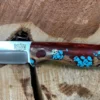 Cheapest ✔️ BARK RIVER KNIVES Bark River Gunny CPM 3V Knife - Red Cholla Cactus With Turquoise - Gray Liners - Rampless 👍 2 BARK RIVER KNIVES Bark River Gunny CPM 3V Knife - Red Cholla Cactus With Turquoise - Gray Liners - Rampless