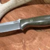 BARK RIVER KNIVES Bark River Gunny CPM 3V Knife W/ Green Canvas Micarta - Red Liners - Mosaic Pins