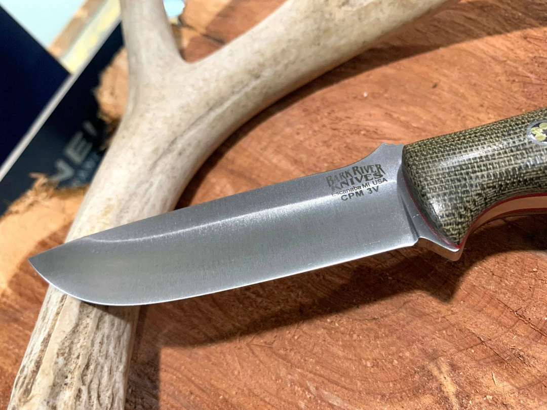 Best reviews of 🔔 BARK RIVER KNIVES Bark River Gunny CPM 3V Knife W/ Green Canvas Micarta - Red Liners - Mosaic Pins 🥰 4 BARK RIVER KNIVES Bark River Gunny CPM 3V Knife W/ Green Canvas Micarta - Red Liners - Mosaic Pins