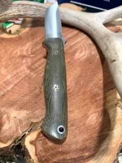 Best reviews of 🔔 BARK RIVER KNIVES Bark River Gunny CPM 3V Knife W/ Green Canvas Micarta - Red Liners - Mosaic Pins 🥰 12 BARK RIVER KNIVES Bark River Gunny CPM 3V Knife W/ Green Canvas Micarta - Red Liners - Mosaic Pins