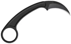 BASTINELLI CREATIONS All Knife Brands Bastinelli PiKa Fixed 1.65" Black Cerakote N690CO Hawkbill Blade