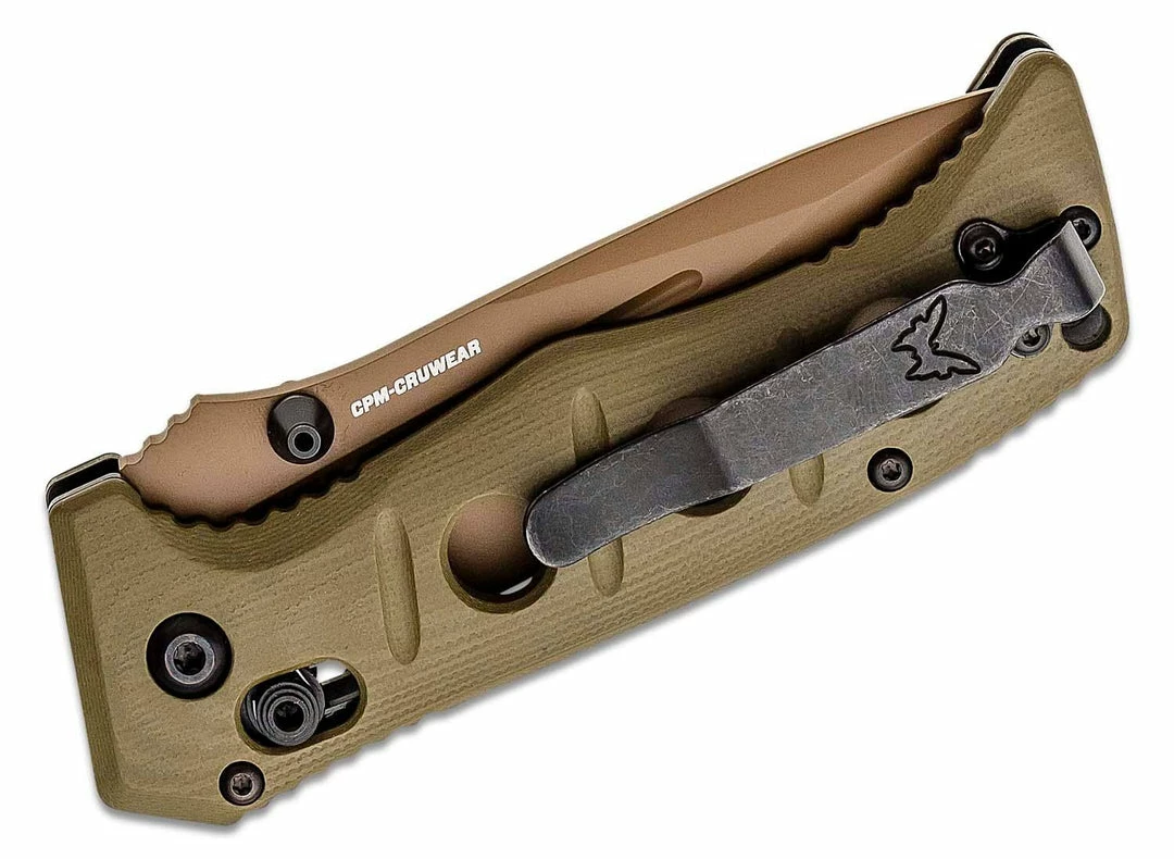 Outlet π Benchmade 273FE-2 Shane Sibert Mini Adamas Folding Knife 3.25" CruWear Flat Dark Earth Plain Blade, OD Green β 5 Benchmade 273FE-2 Shane Sibert Mini Adamas Folding Knife 3.25" CruWear Flat Dark Earth Plain Blade, OD Green