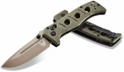 Outlet π Benchmade 273FE-2 Shane Sibert Mini Adamas Folding Knife 3.25" CruWear Flat Dark Earth Plain Blade, OD Green β 11 Benchmade 273FE-2 Shane Sibert Mini Adamas Folding Knife 3.25