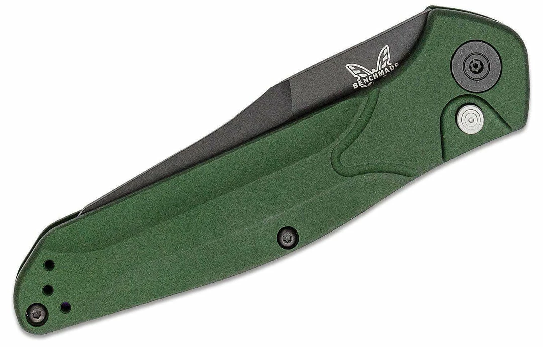 Promo ✔️ Benchmade 9400BK Osborne Auto Knife 3.4" S30V Black Plain Blade, Green Handles 💯 4 Benchmade 9400BK Osborne Auto Knife 3.4" S30V Black Plain Blade, Green Handles