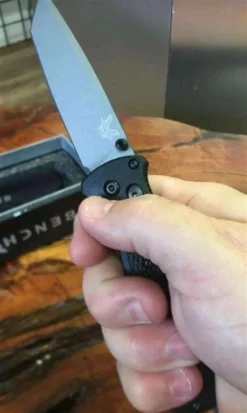Cheap ❤️ Benchmade Bailout Knife Black Grivory (3.38" Gray) 537GY ✨ 13 Benchmade Bailout Knife Black Grivory (3.38