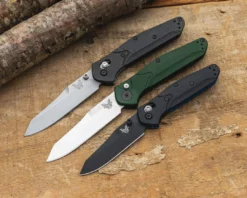 Benchmade Osborne 9400 Auto Knife Green Aluminum (3.4