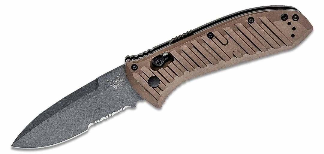 Cheap 🔔 Benchmade Presidio II AUTO Folding Knife 3.72" CPM-M4 Gray Drop Point Combo Blade, Milled Burnt Bronze Aluminum Handles - 5700SGY-1 ⭐ 3 Benchmade Presidio II AUTO Folding Knife 3.72" CPM-M4 Gray Drop Point Combo Blade, Milled Burnt Bronze Aluminum Handles - 5700SGY-1