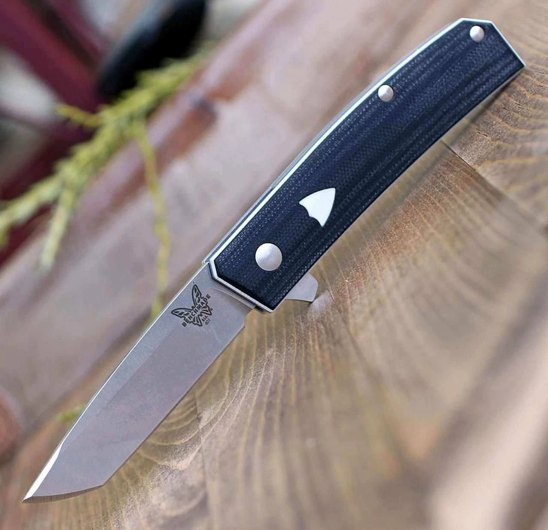 New โ Benchmade Tengu Flipper Knife Black G-10 (2.77" Satin) 601 ๐ 6 Benchmade Tengu Flipper Knife Black G-10 (2.77" Satin) 601