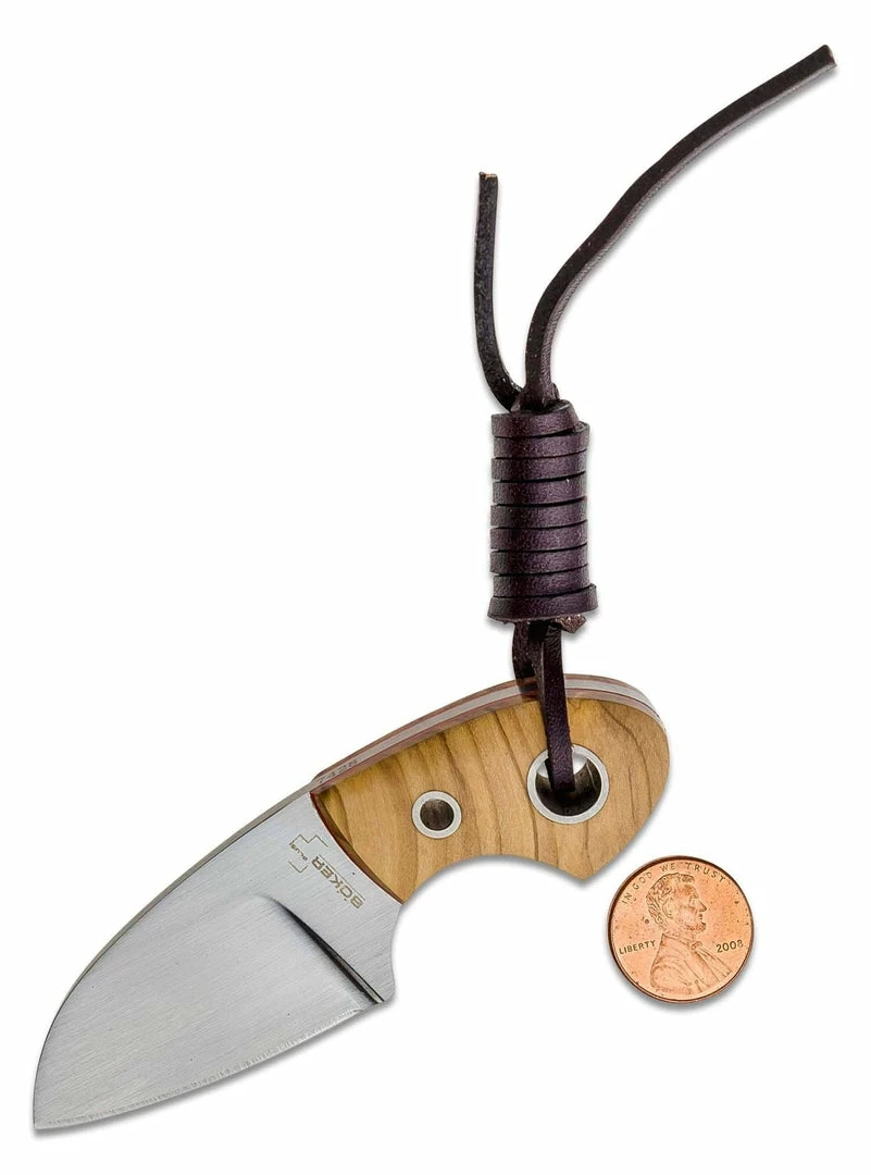 Best deal 😀 Boker 02BO238 Vox Knives Gnome Fixed 2.2" Olive Wood 🔥 4 Boker 02BO238 Vox Knives Gnome Fixed 2.2" Olive Wood