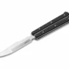 Boker 06EX229 Balisong Tactical Large Butterfly Knife Black G-10 (4.2" Satin)