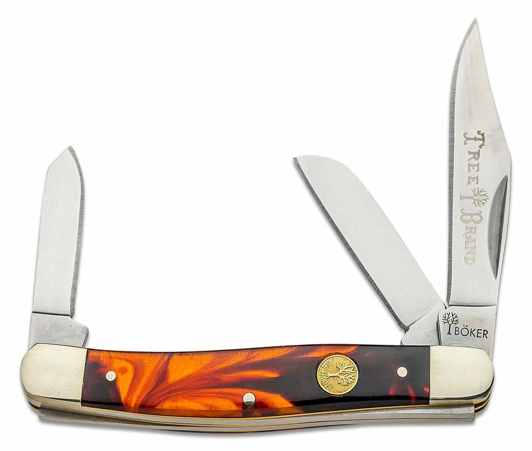 Brand new π Boker 110726T Traditional Stockman Faux Tortoise Handles 4" π 3 Boker 110726T Traditional Stockman Faux Tortoise Handles 4"