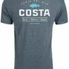 Costa Topwater Short Sleeve T Shirt (Dark Heather)