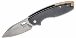 CRKT Pilar III Folding Knife 2.967" D2 Stonewashed Plain Blade, Black G10 CRKT Knives