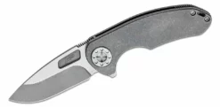 CURTISS CUSTOM KNIVES Curtiss F3 Medium Flipper Knife 3.25" CTS-XHP Slicer Blade, Standard Titanium Handles - F3 Medium SL/FL