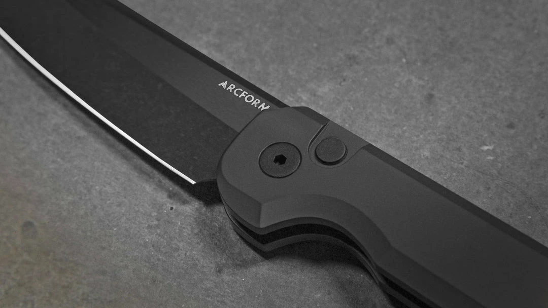 Cheap ๐ Darcform Slimfoot Auto Black Alum 3.1" 154CM Black Bade (USA) Arcform Knives ๐ฅฐ 7 Darcform Slimfoot Auto Black Alum 3.1" 154CM Black Bade (USA) Arcform Knives