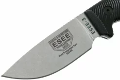 All Knife Brands ESEE 3 3PM35V-001 Stonewashed S35VN 3D Black G10 (USA)