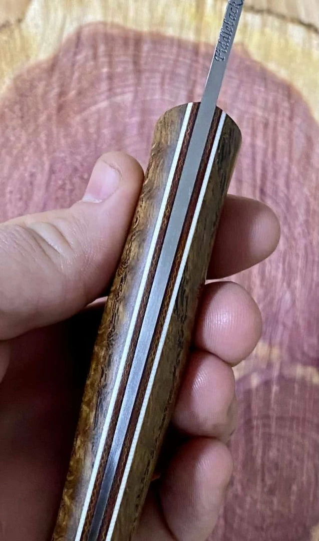 Coupon 🎁 Fiddleback Forge Bushcrafter 4" Blade W/ Curly Ash Handles ⌛ 4 Fiddleback Forge Bushcrafter 4" Blade W/ Curly Ash Handles