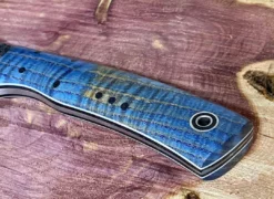 Fiddleback Forge Camp Muk Knife W/ Curly Ash Handles