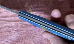 Fiddleback Forge Camp Muk Knife W/ Curly Ash Handles