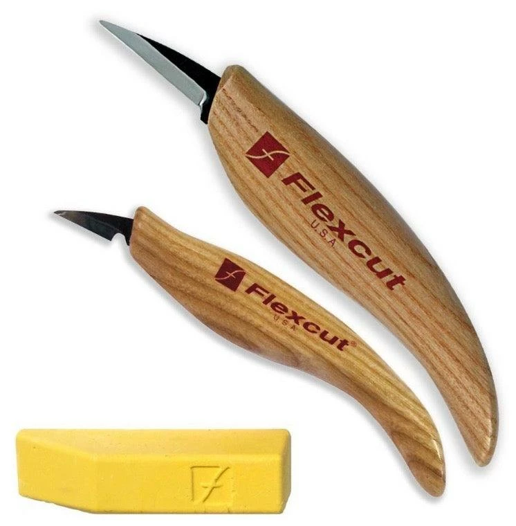 Wholesale β Flexcut Carving Tools Whittler's Kit High Carbon Steel, Polishing Compound (KN300) π 3 Flexcut Carving Tools Whittler's Kit High Carbon Steel, Polishing Compound (KN300)