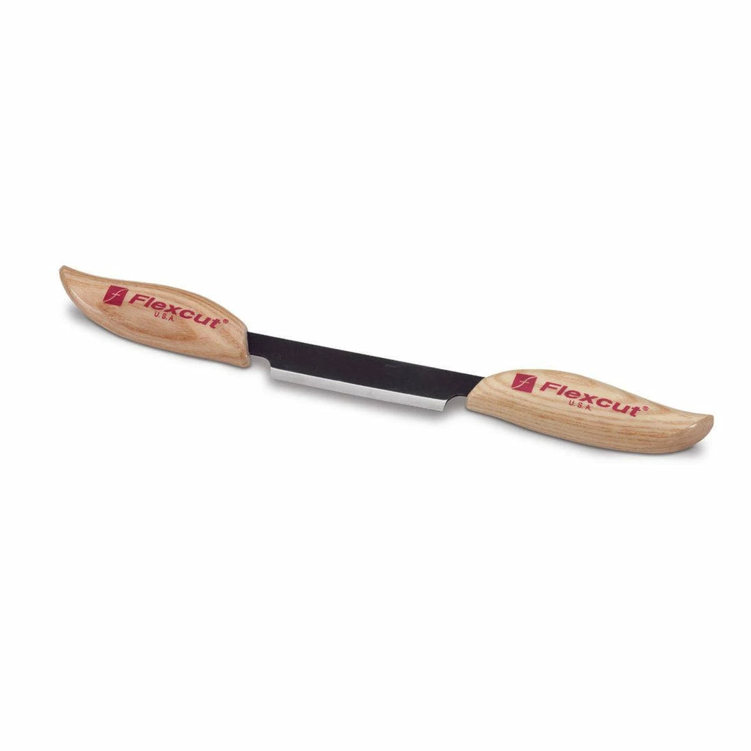 Brand new π Flexcut KN25 3" Draw Knife With Leather Sheath (USA) π 3 Flexcut KN25 3" Draw Knife With Leather Sheath (USA)