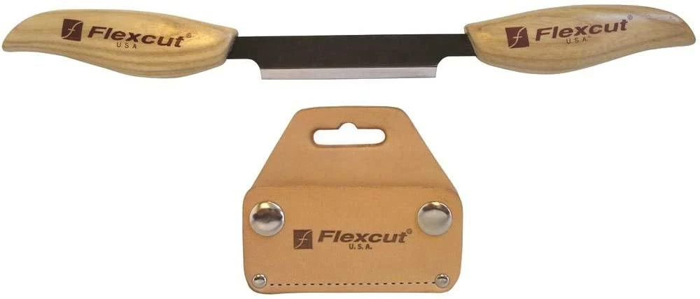 Brand new π Flexcut KN25 3" Draw Knife With Leather Sheath (USA) π 4 Flexcut KN25 3" Draw Knife With Leather Sheath (USA)