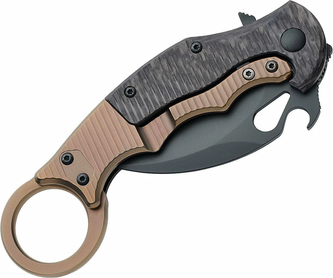 Brand new β FOX KNIVES Fox 01FX122 FX-599TIC Folding Karambit 2.55" ELMAX Carbon Fiber π 4 FOX KNIVES Fox 01FX122 FX-599TIC Folding Karambit 2.55" ELMAX Carbon Fiber