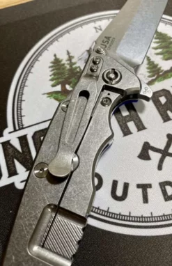 RICK HINDERER Hinderer Eklipse Harpoon Spanto Battle Blue Knife Stonewash G10