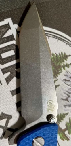 RICK HINDERER Hinderer Eklipse Harpoon Spanto Battle Blue Knife Stonewash G10