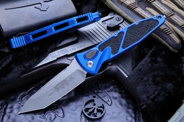 Budget β¨ Microtech Socom Elite T/E Auto Knife Blue Handle (Stonewash Blade) 161A-10 BL All Knife Brands π 3 Microtech Socom Elite T/E Auto Knife Blue Handle (Stonewash Blade) 161A-10 BL All Knife Brands
