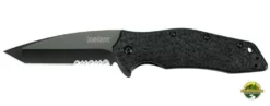 Kershaw Knives Kershaw 1835TBLKST Kuro Assisted 3-1/8" Combo Blade