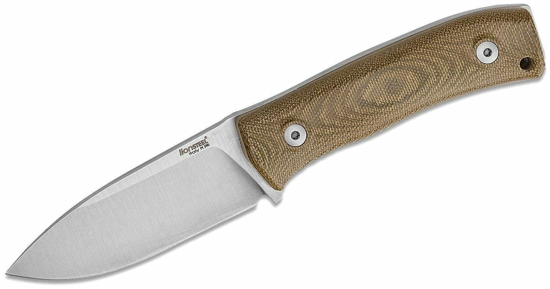 Flash Sale 🎁 LionSteel Knives LionSteel Bushcraft Fixed Blade Knife 3.74" M390, Green Micarta Handles 🥰 3 LionSteel Knives LionSteel Bushcraft Fixed Blade Knife 3.74" M390, Green Micarta Handles