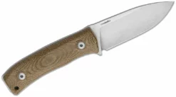 LionSteel Knives LionSteel Bushcraft Fixed Blade Knife 3.74" M390, Green Micarta Handles