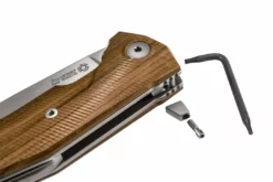 Outlet 😍 LionSteel KUR Flipper Knife - Santos Wood Handles (Italy) 🔔 13 LionSteel KUR Flipper Knife - Santos Wood Handles (Italy)