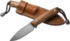 LionSteel Knives LionSteel M1 ST Fixed 2.91" M390 Drop Point Blade, Santos Wood