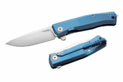 LionSteel MT01 BL Myto Flipper Knife 3.27" M390 , Blue Titanium Handles LionSteel Knives