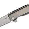 LionSteel Knives LionSteel Myto Knife 3.27" M390, Gray Titanium Handles