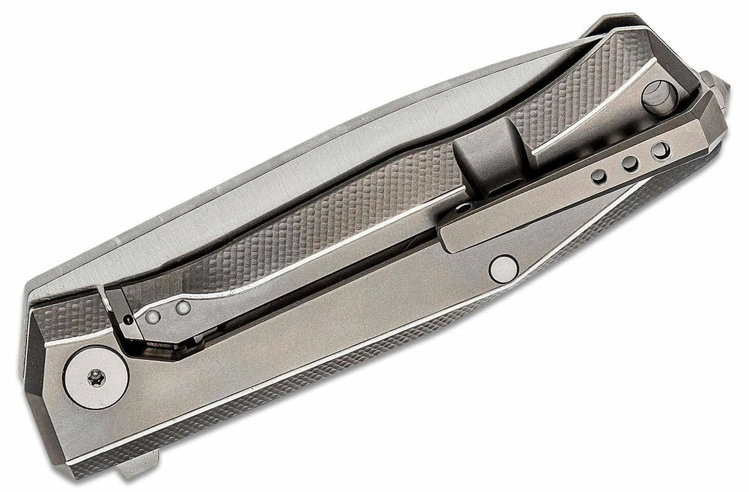 Cheap 💯 LionSteel Knives LionSteel Myto Knife 3.27" M390, Gray Titanium Handles ⭐ 6 LionSteel Knives LionSteel Myto Knife 3.27" M390, Gray Titanium Handles