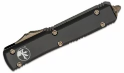 All Knife Brands Microtech 121-13AP Ultratech Auto OTF Knife 3.46" Bronze Apocalyptic, Black Handles