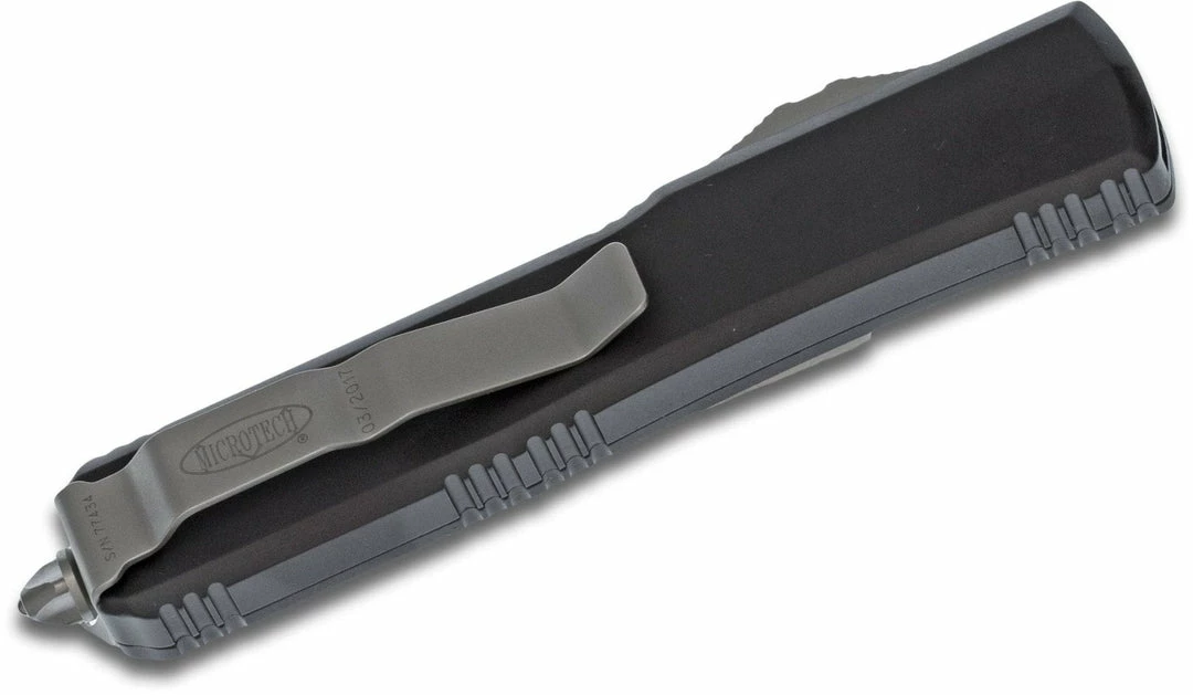 Budget ⌛ Microtech 122-12 Ultratech Auto Stonewashed Plain/Full Serrated D/E ⭐ 5 Microtech 122-12 Ultratech Auto Stonewashed Plain/Full Serrated D/E