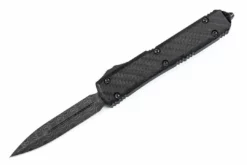 Microtech 122-16CFS Ultratech Signature Auto OTF 3.46" Damascus D/E Carbon Fiber