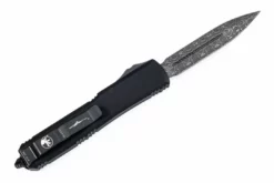 Microtech 122-16CFS Ultratech Signature Auto OTF 3.46" Damascus D/E Carbon Fiber