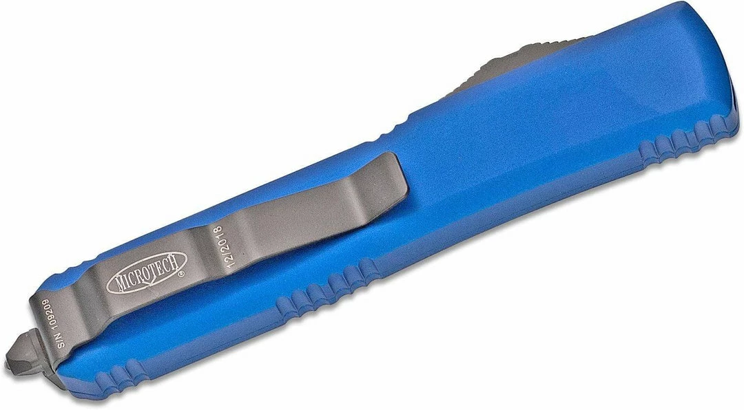 Promo 🛒 All Knife Brands Microtech 122-1BL Ultratech Auto OTF 3.46" Black D/E Blue Handles 🥰 5 All Knife Brands Microtech 122-1BL Ultratech Auto OTF 3.46" Black D/E Blue Handles