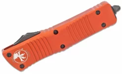All Knife Brands Microtech 142-1OR Combat Troodon Auto OTF 3.75" Black D/E Orange Handles